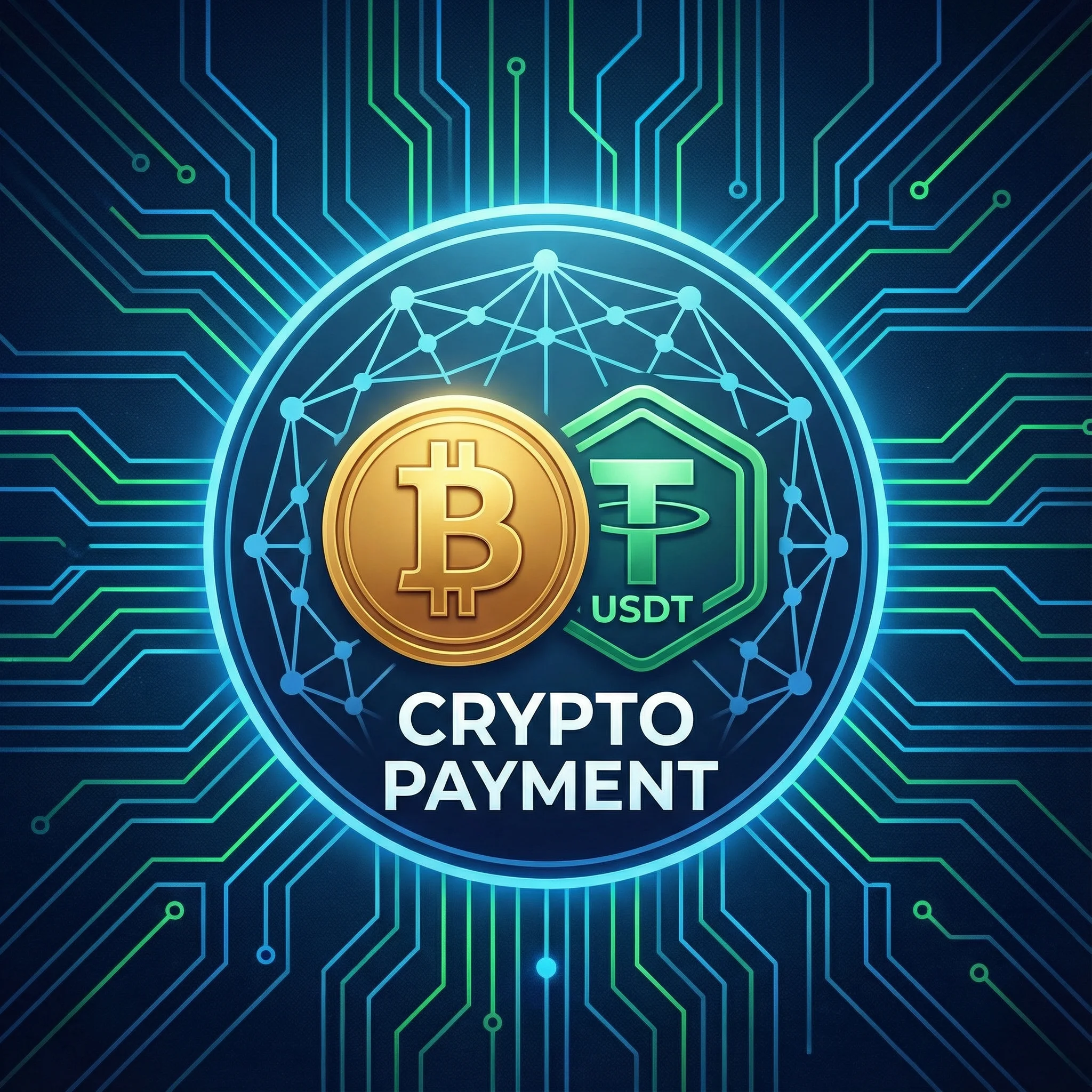 Pagos con Bitcoin y USDT criptomonedas