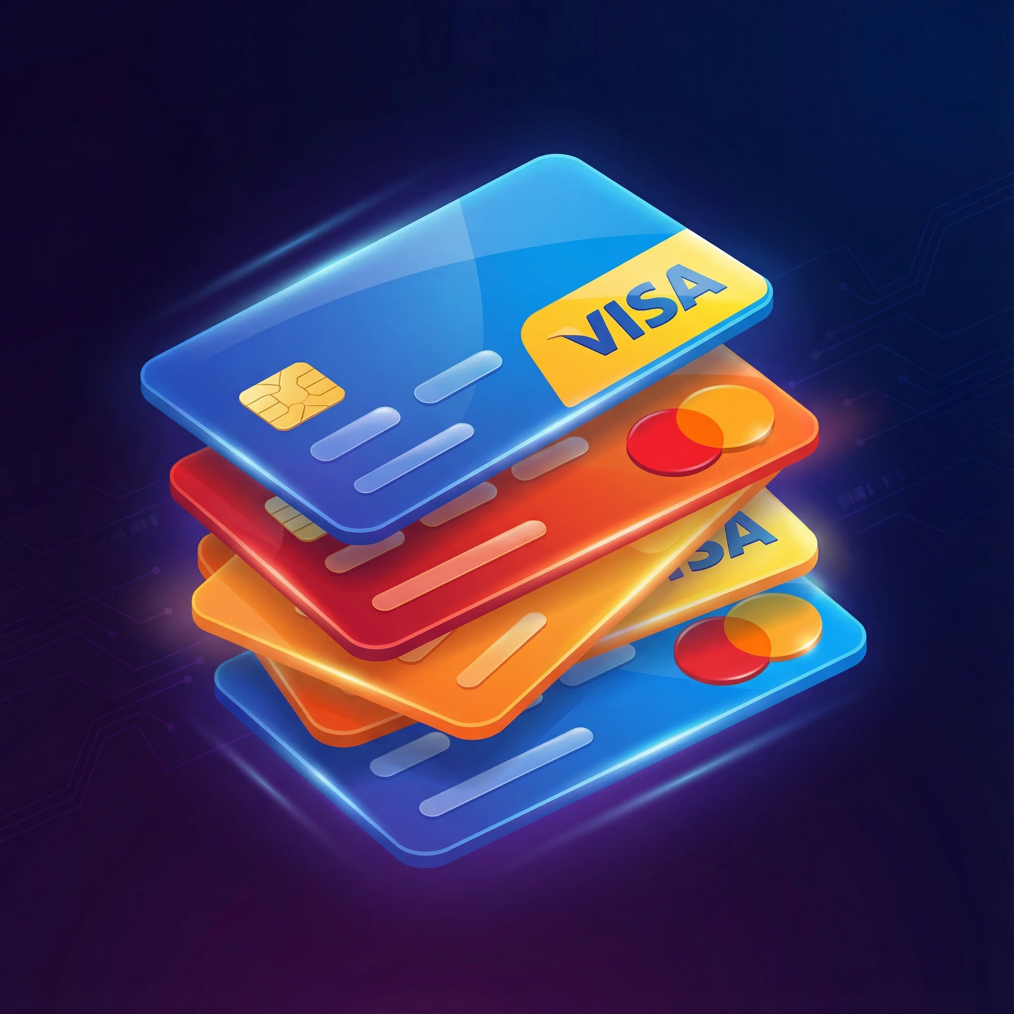 Tarjetas de crédito y débito Visa y Mastercard